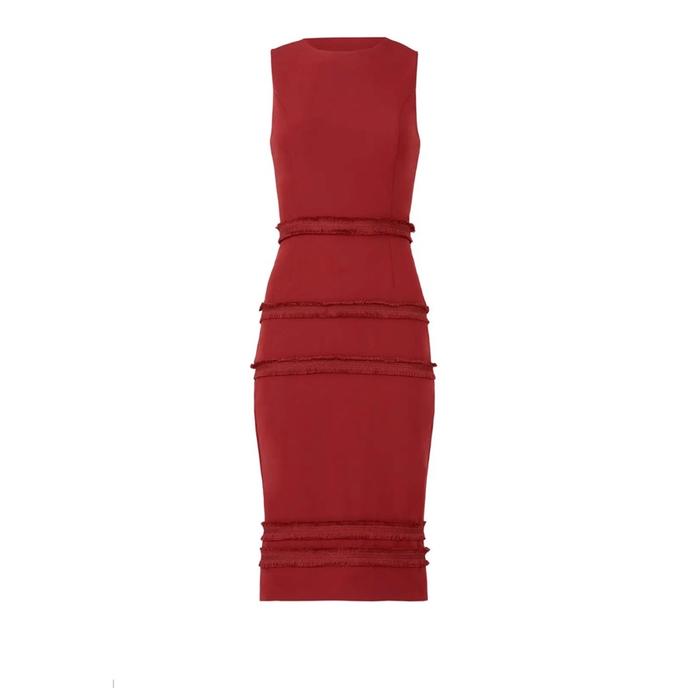 Finders Keepers Wine Red Fringe Dress